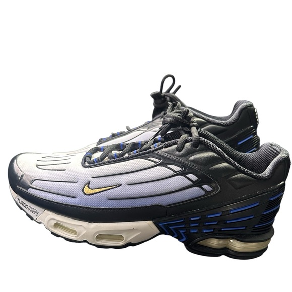 Nike Air Max Plus 3 Hyper Blue Grey Black CJ9684-001 Mens Size 10 Rare New - Picture 1 of 8